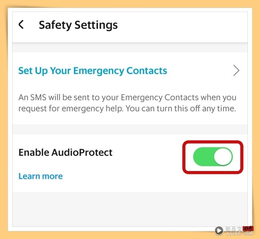 Enable AudioProtect